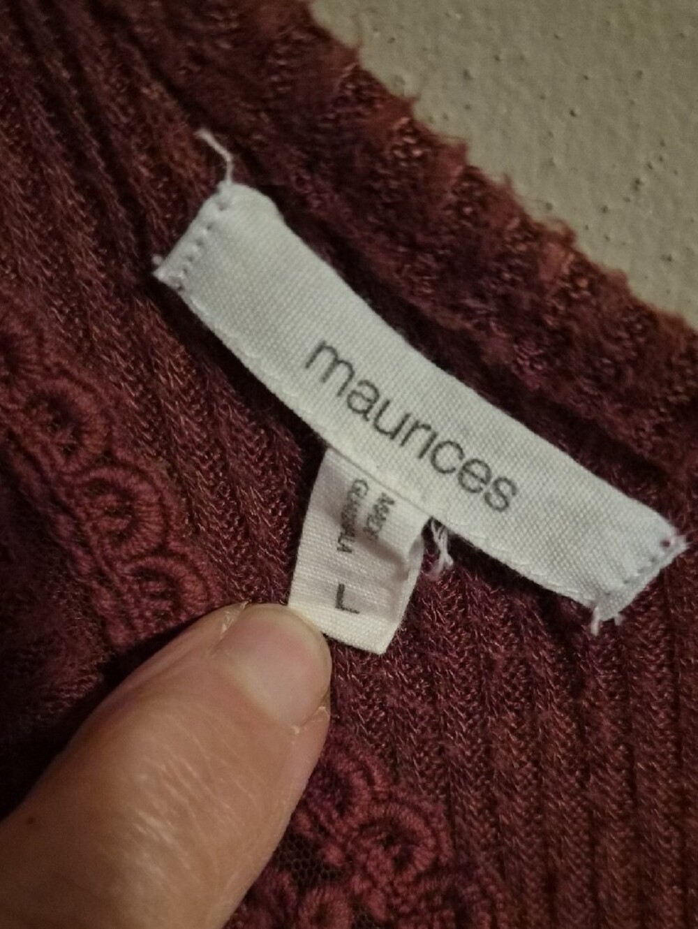 Maurices Ribbed V-Neck Tank Top in Rust - Picture 2 of 4